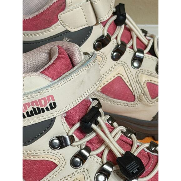 R CORD Kids Hiking Boots Waterproof Non-Slip Pink Gray Size 13 Outdoor Gorpcore - Picture 7 of 8
